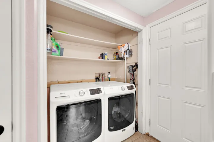 Laundry area featuring washer and dryer