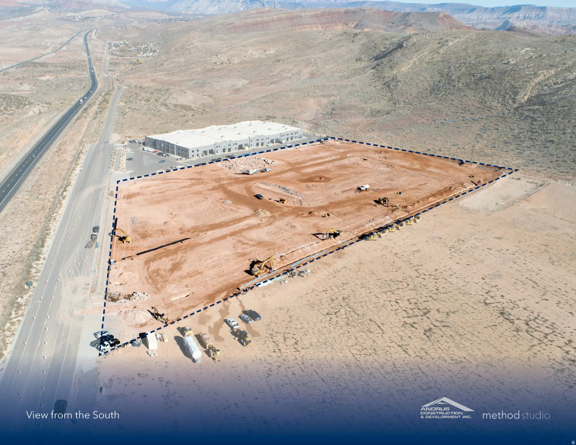 Aerial view of the entire park - lot lines approximate