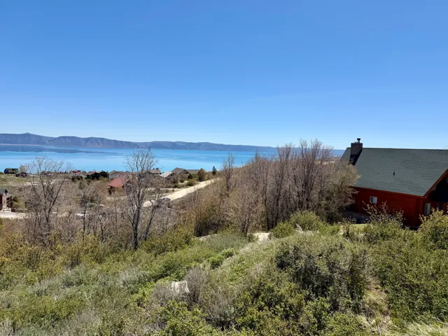 Water view featuring mountains
