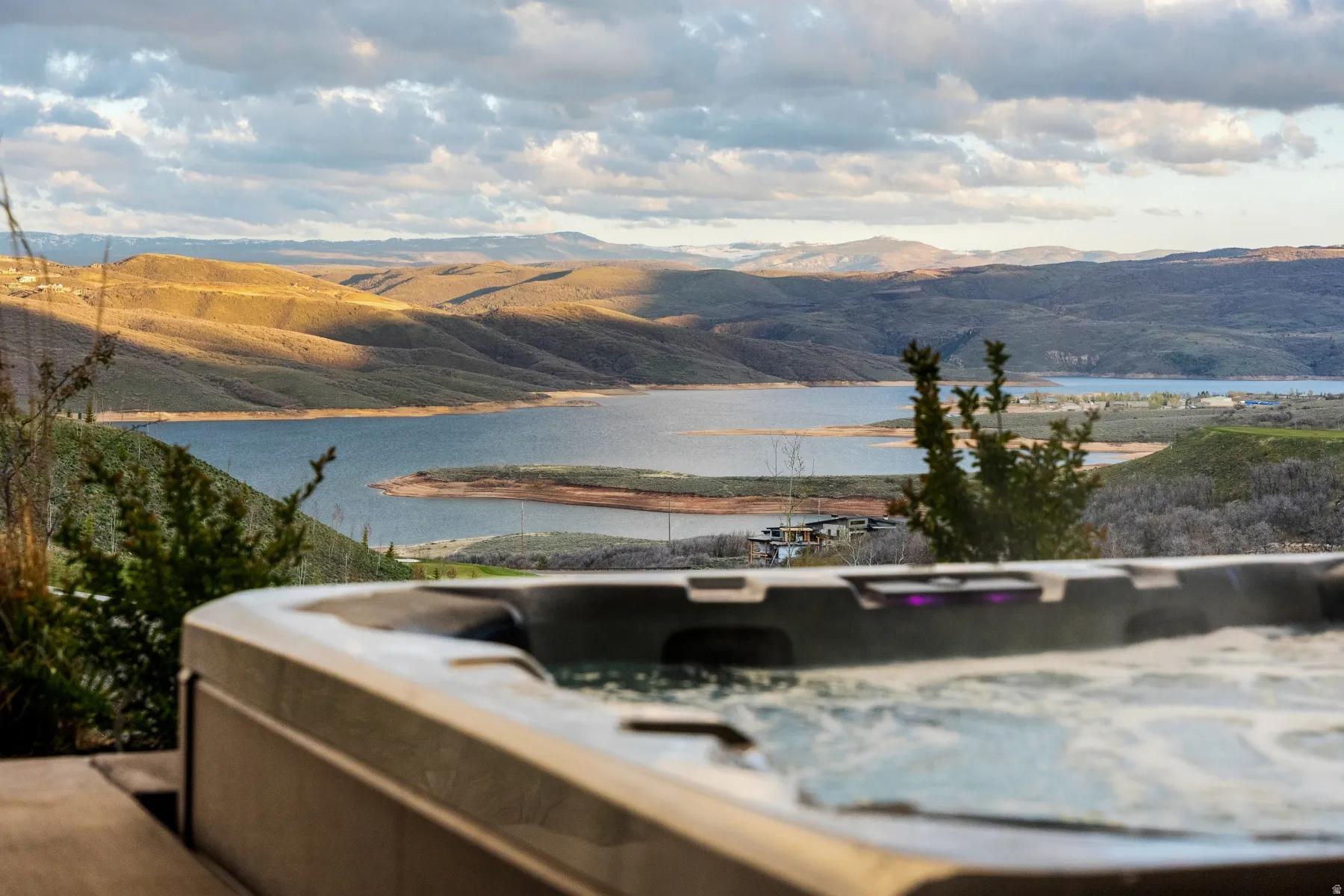 Water view featuring a mountainous background