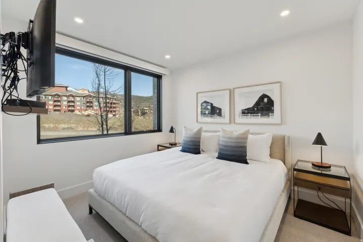 Bedroom featuring carpet and recessed lighting