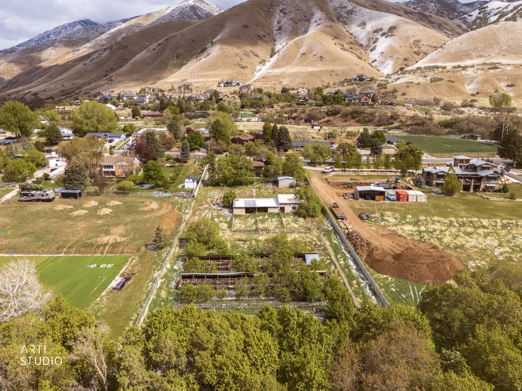 View of rural area featuring mountains