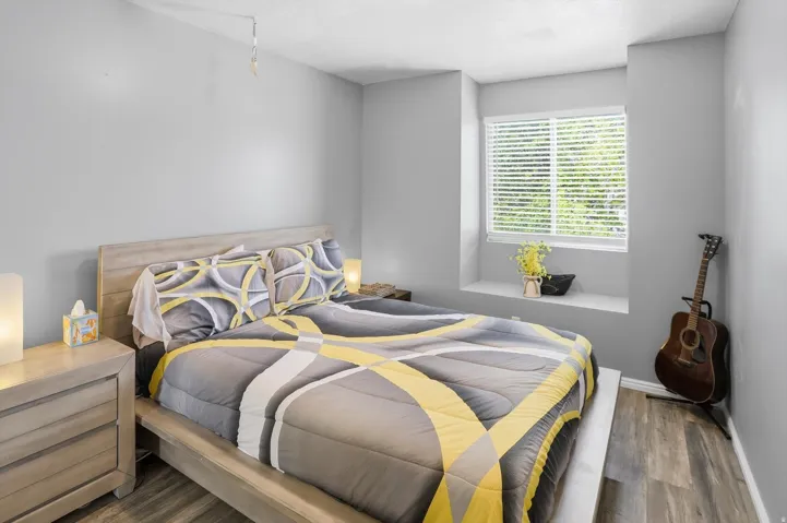 Bedroom featuring wood finished floors
