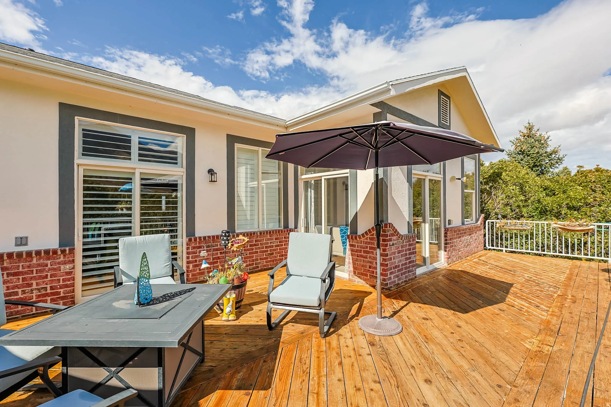 View of deck
