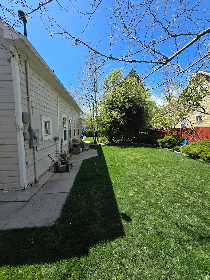 View of yard featuring a patio area