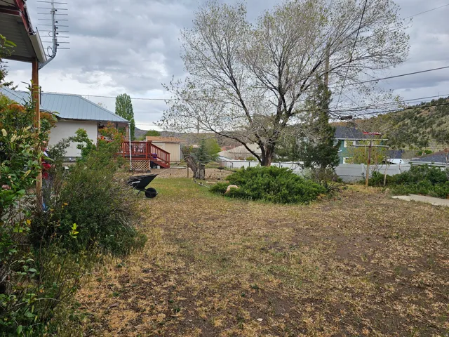 View of yard featuring a deck