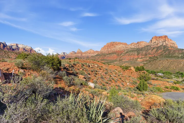 View of mountain backdrop