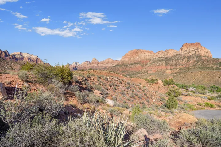 View of mountain background