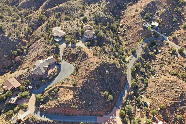 Aerial overview of property's location