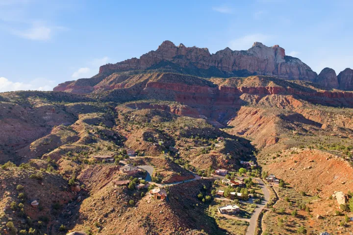 View of mountain backdrop
