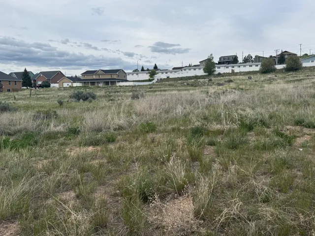 View of undeveloped land featuring nearby suburban area