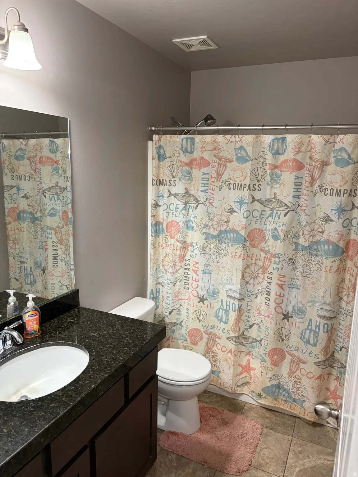 Full bath with vanity