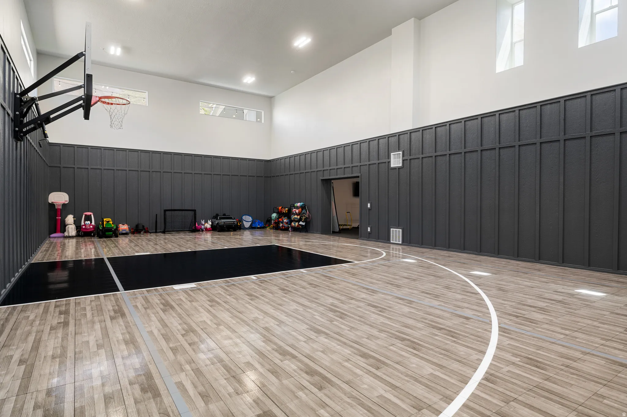 View of basketball court