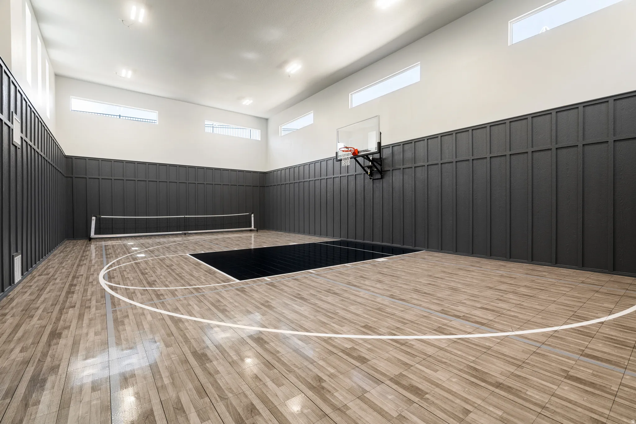 View of basketball court with community basketball court