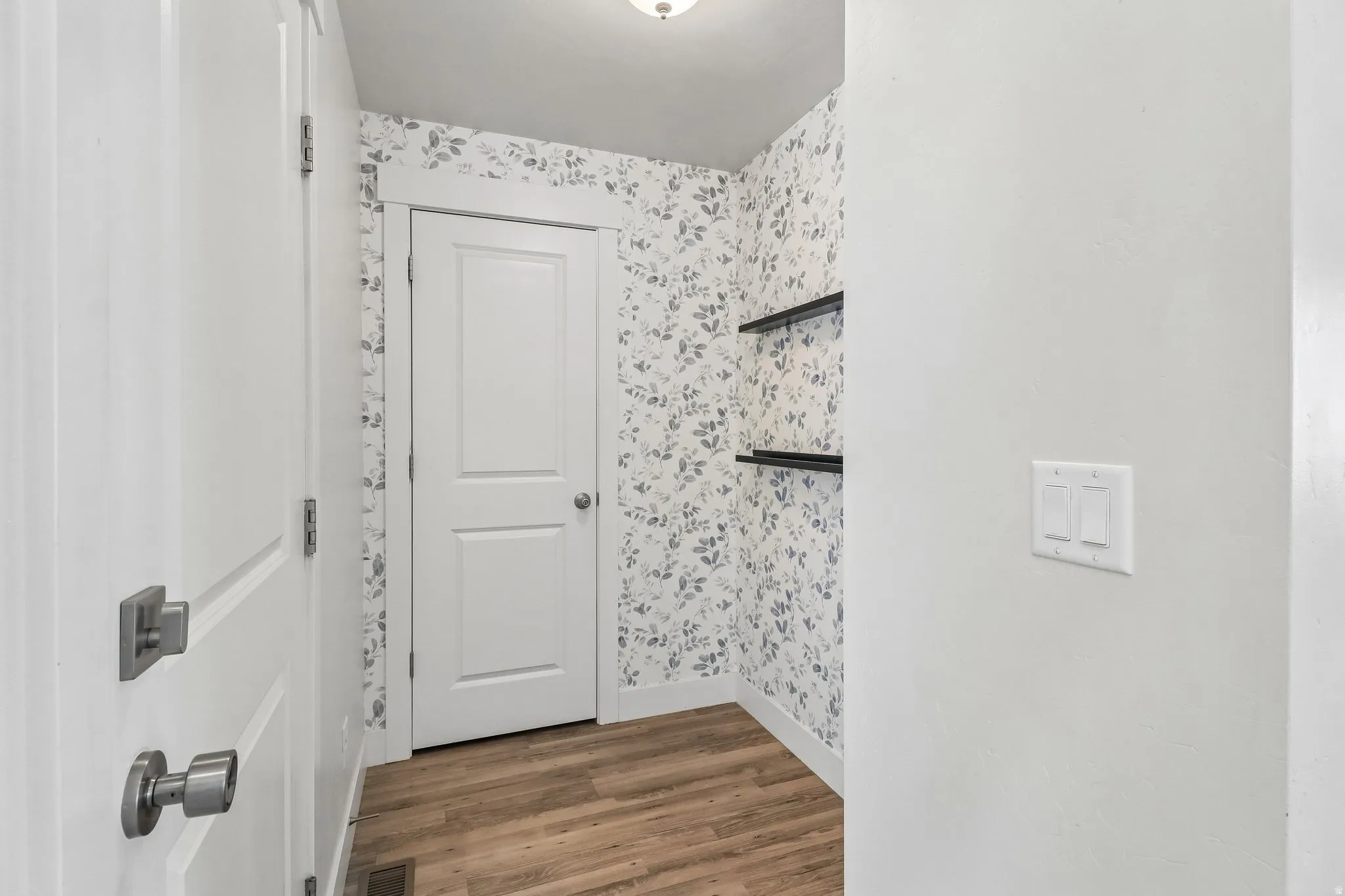 Mudroom with closet
