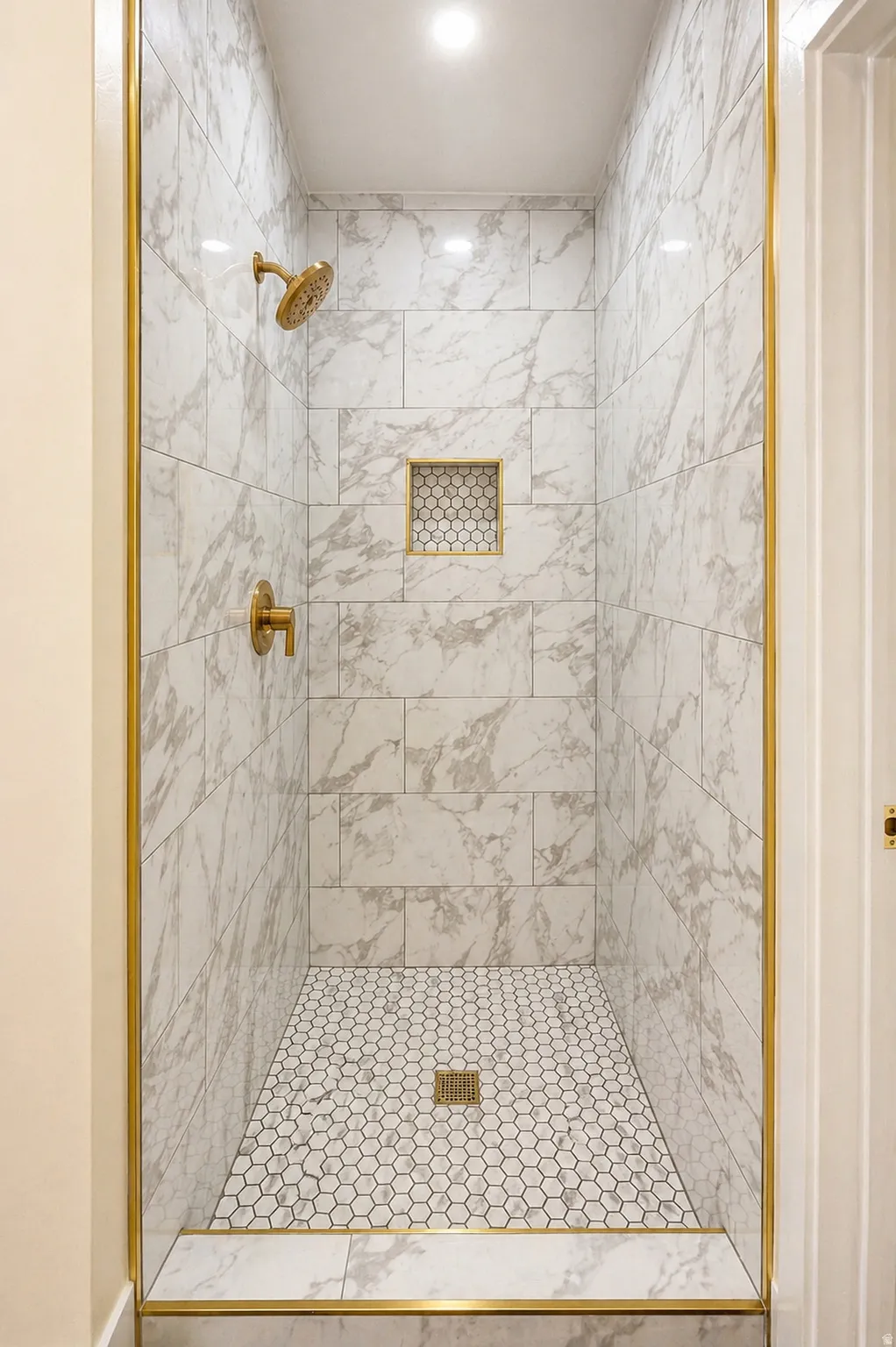 Full bath with a stall shower
