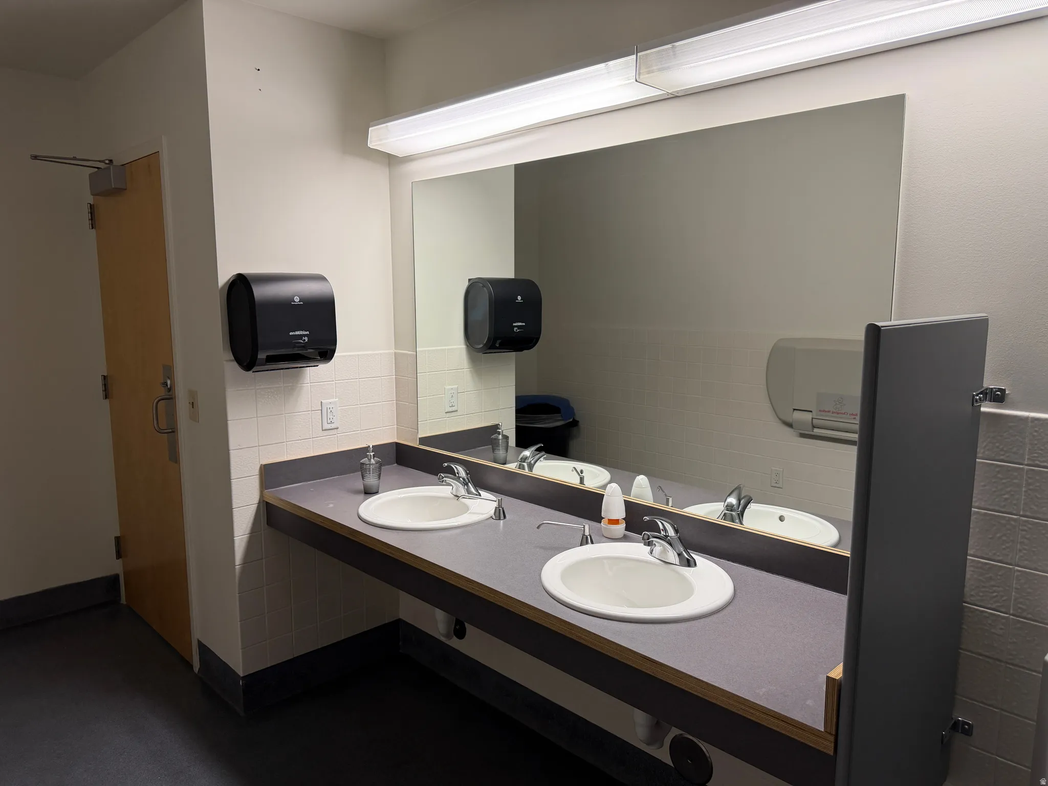 Bathroom featuring double vanity