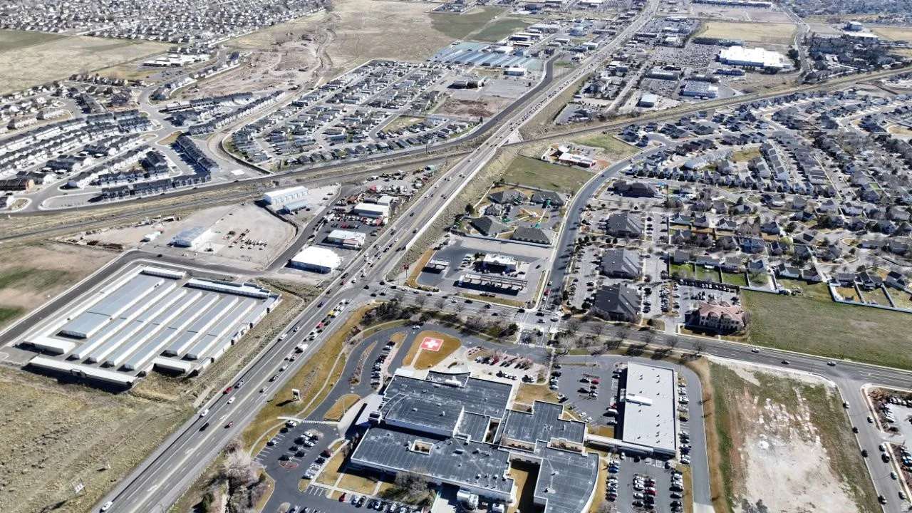 Aerial view of property's location