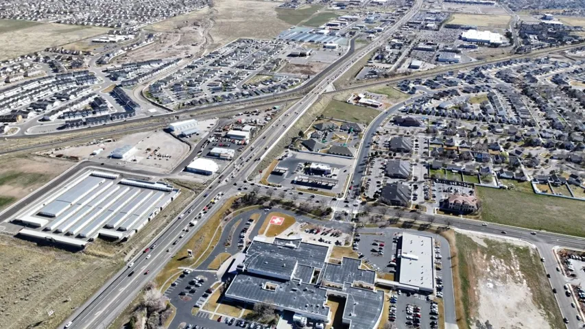 Aerial view of property's location