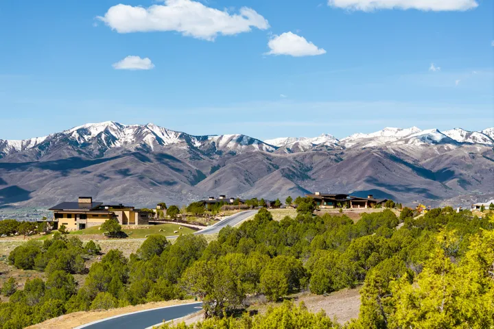 View of mountain backdrop