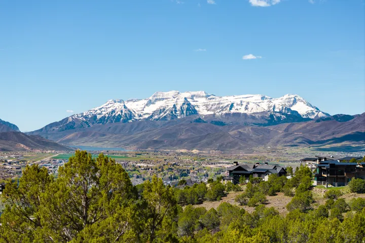 View of mountain background