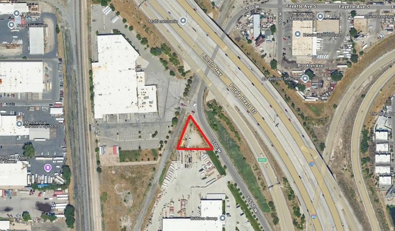 Aerial overview of property's location