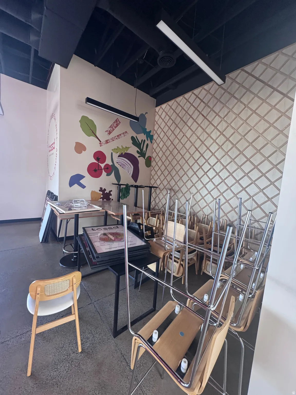 View of dining space