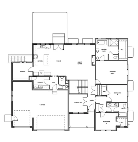 View of home floor plan