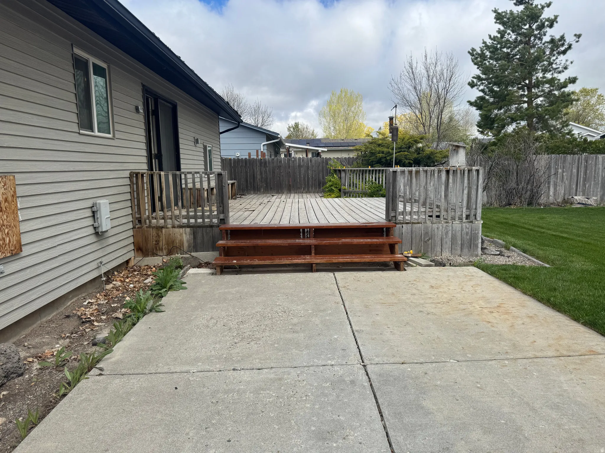 View of deck