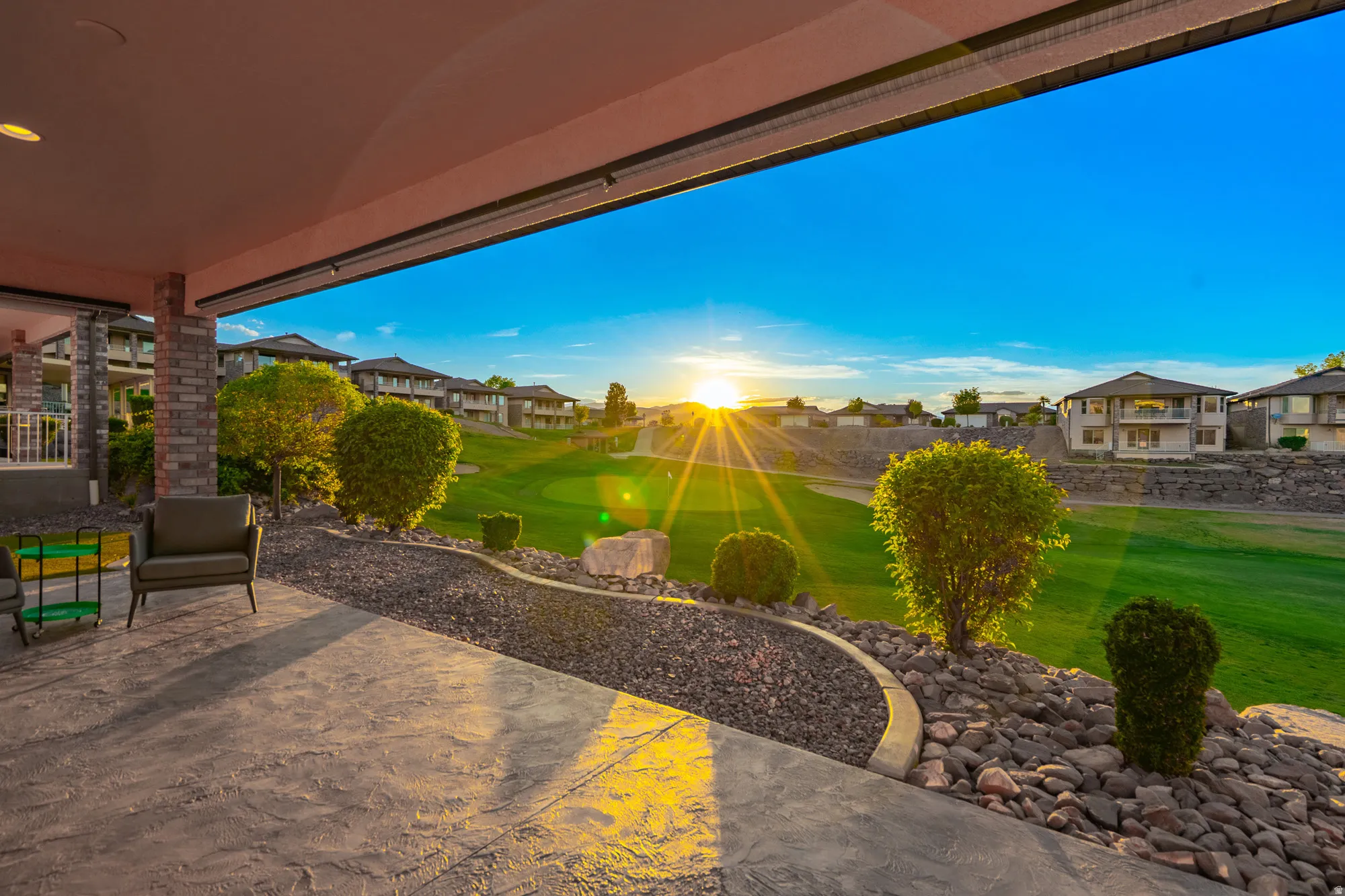 View of patio / terrace featuring a residential view