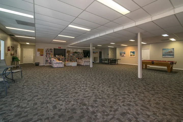 Miscellaneous room featuring a paneled ceiling and billiards table