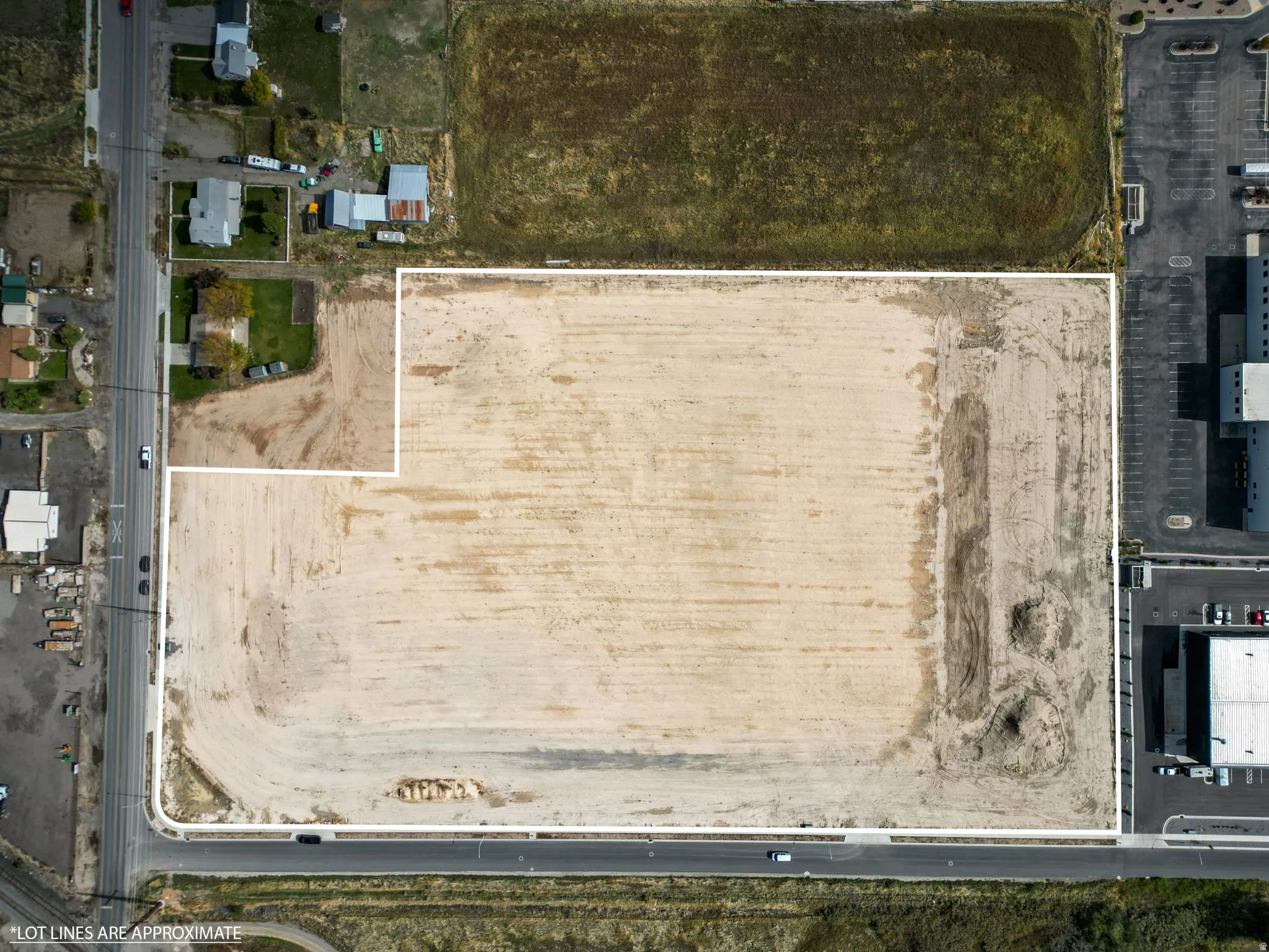 View of property location with property parcel outlined