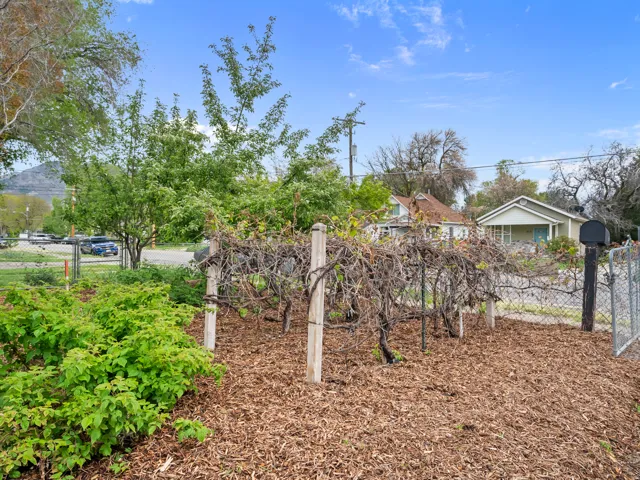 View of yard featuring a gate