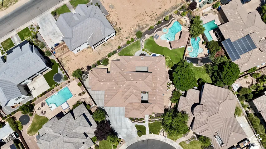 Expansive property featuring a large residence with a multi-level roofline