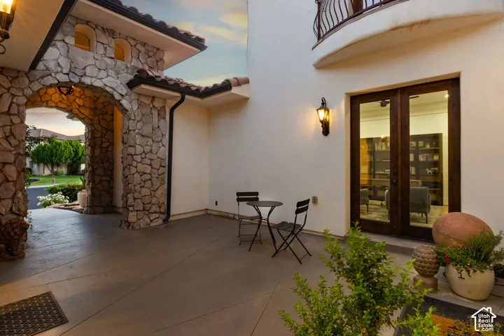 View of patio / terrace with french doors
