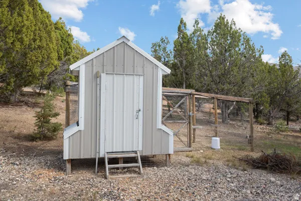 View of chicken coop