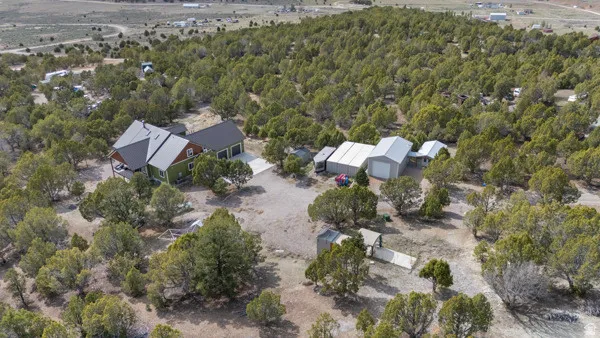 Aerial overview of property's location