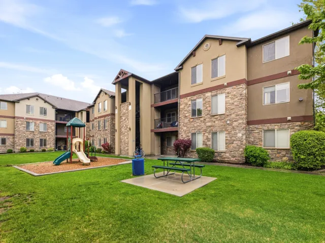 View of building. Condo located on 3rd floor right.