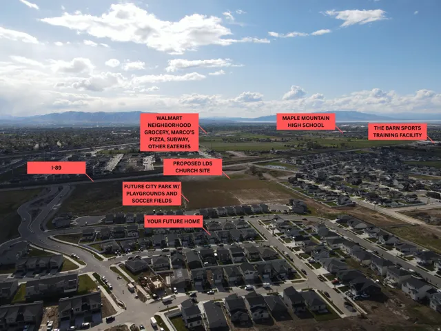 Drone / aerial view of a mountain backdrop