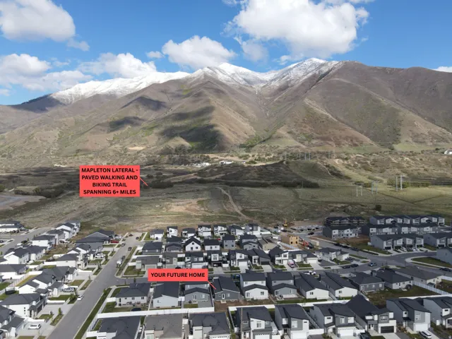 Mountain view with nearby suburban area