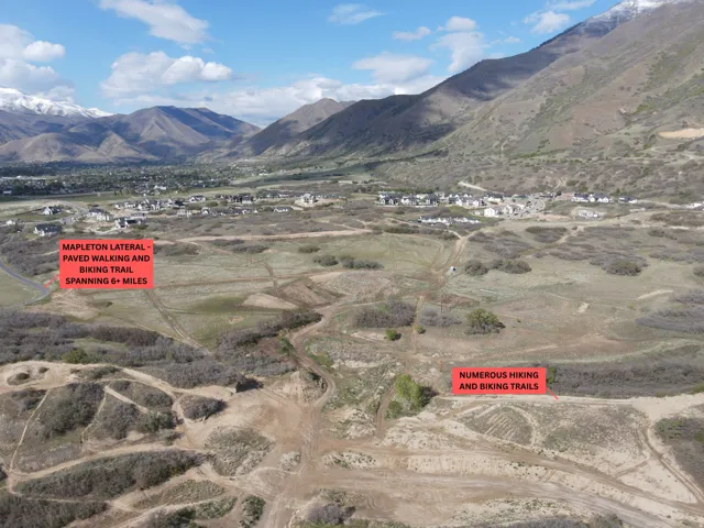 Mountain view with rural landscape