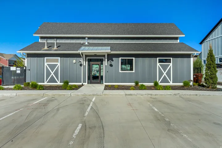 View of club house.
