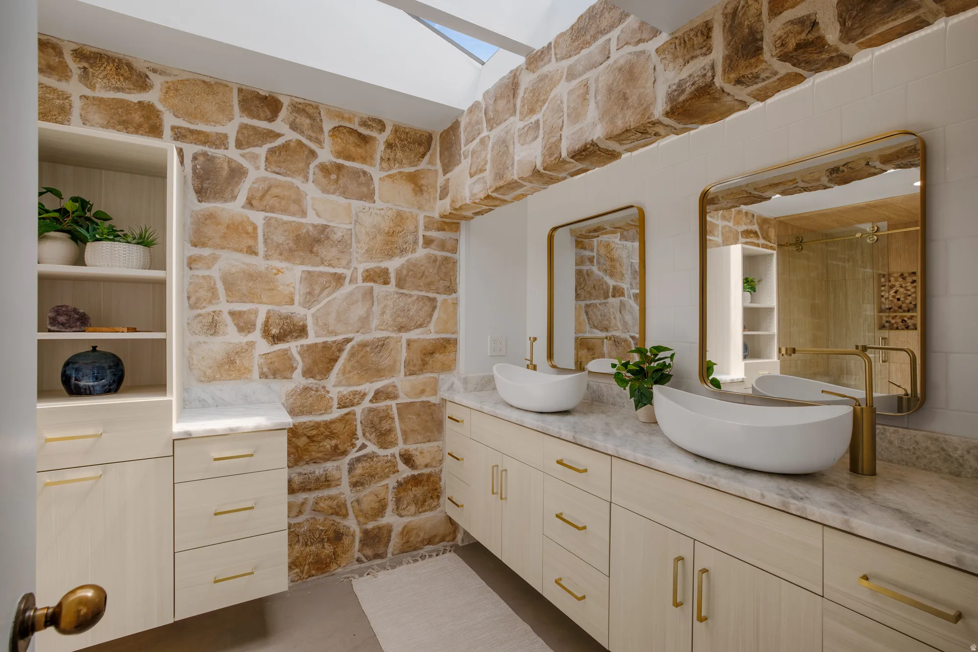 Bathroom with double vanity