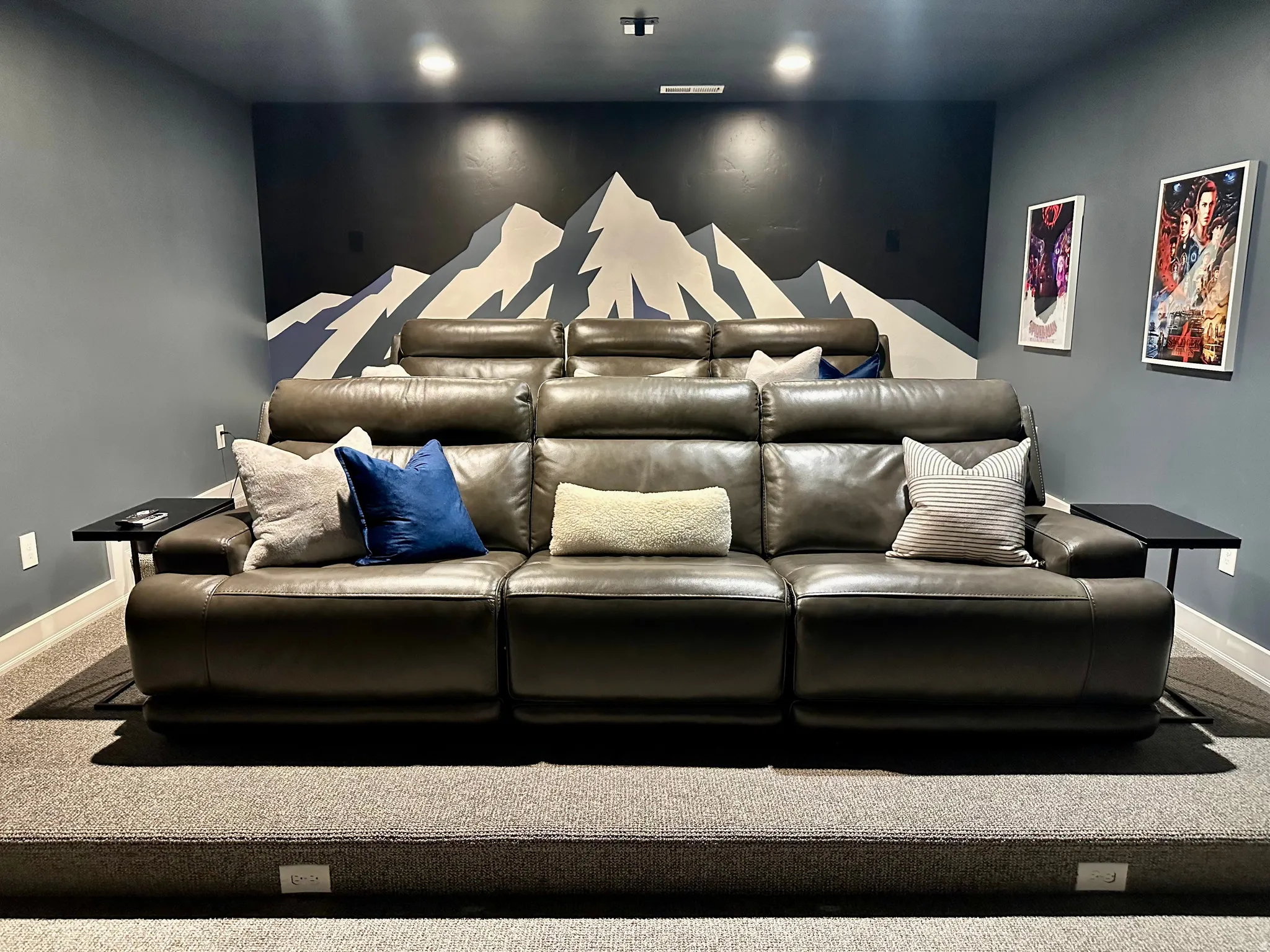 Carpeted home theater