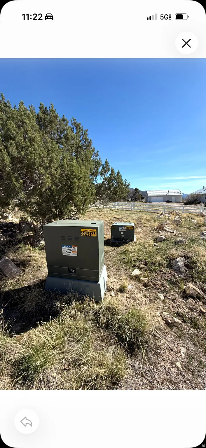 Exterior view of a pad mount transformer