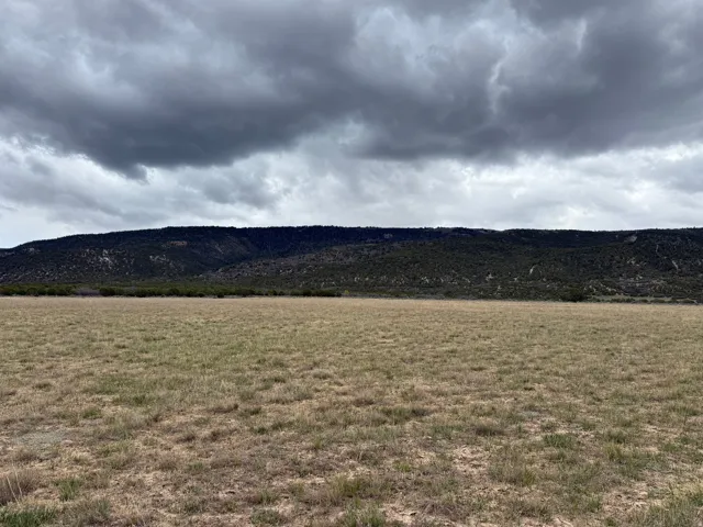 Mountain view with rural landscape