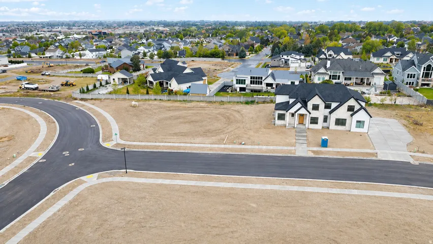 Aerial view of residential area