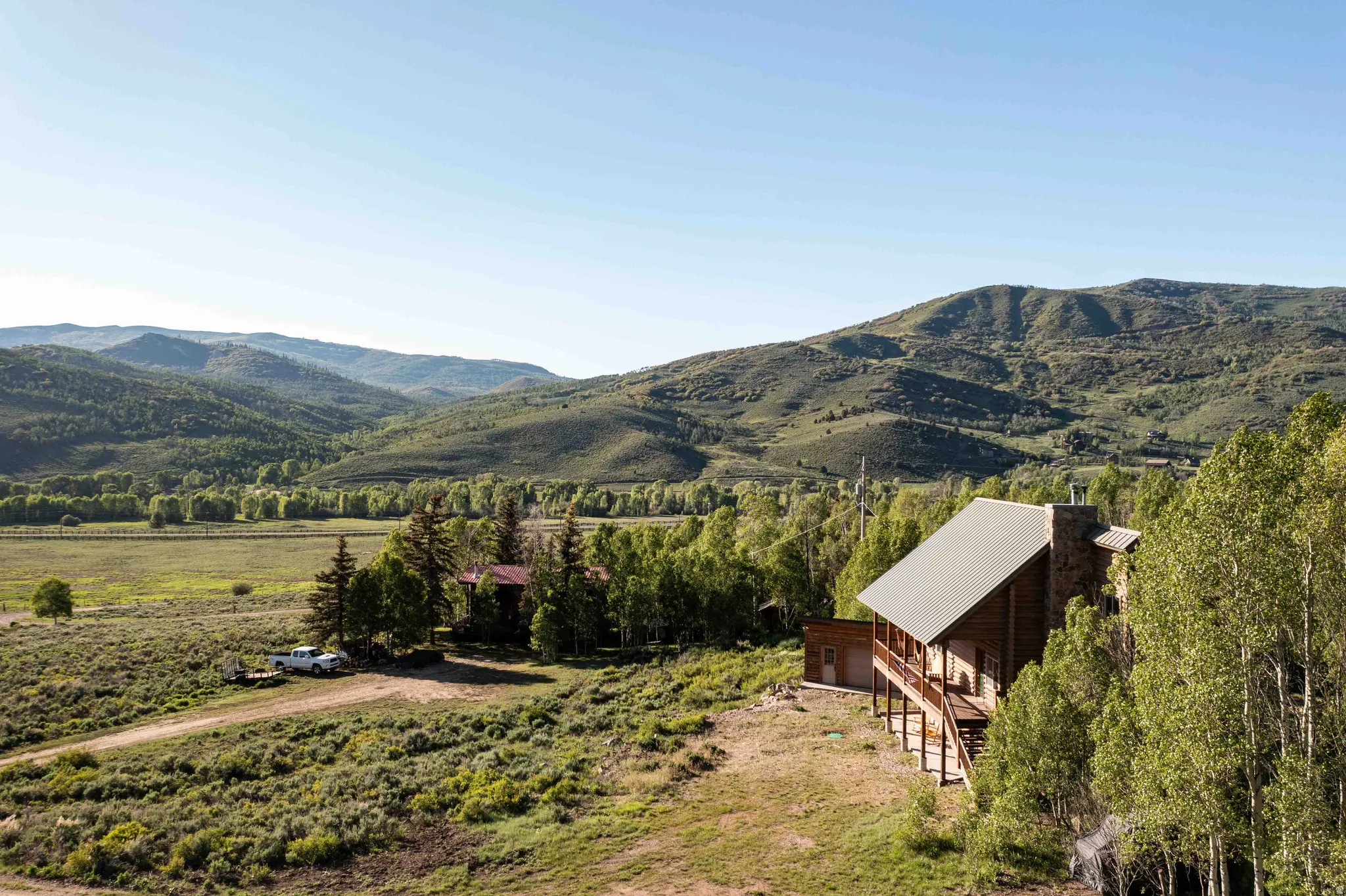 Mountain view featuring rural landscape