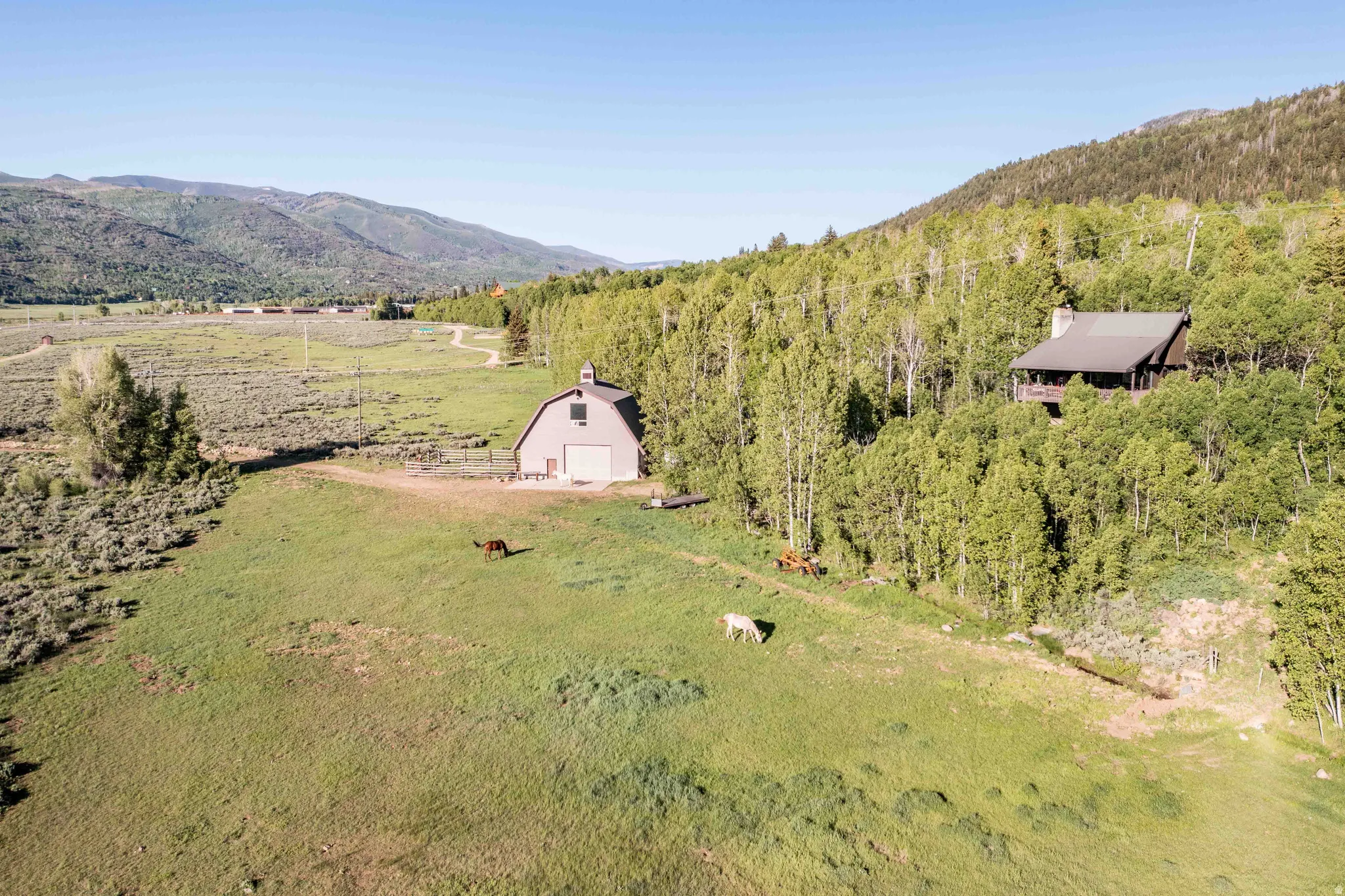 View of rural area with a mountain backdrop