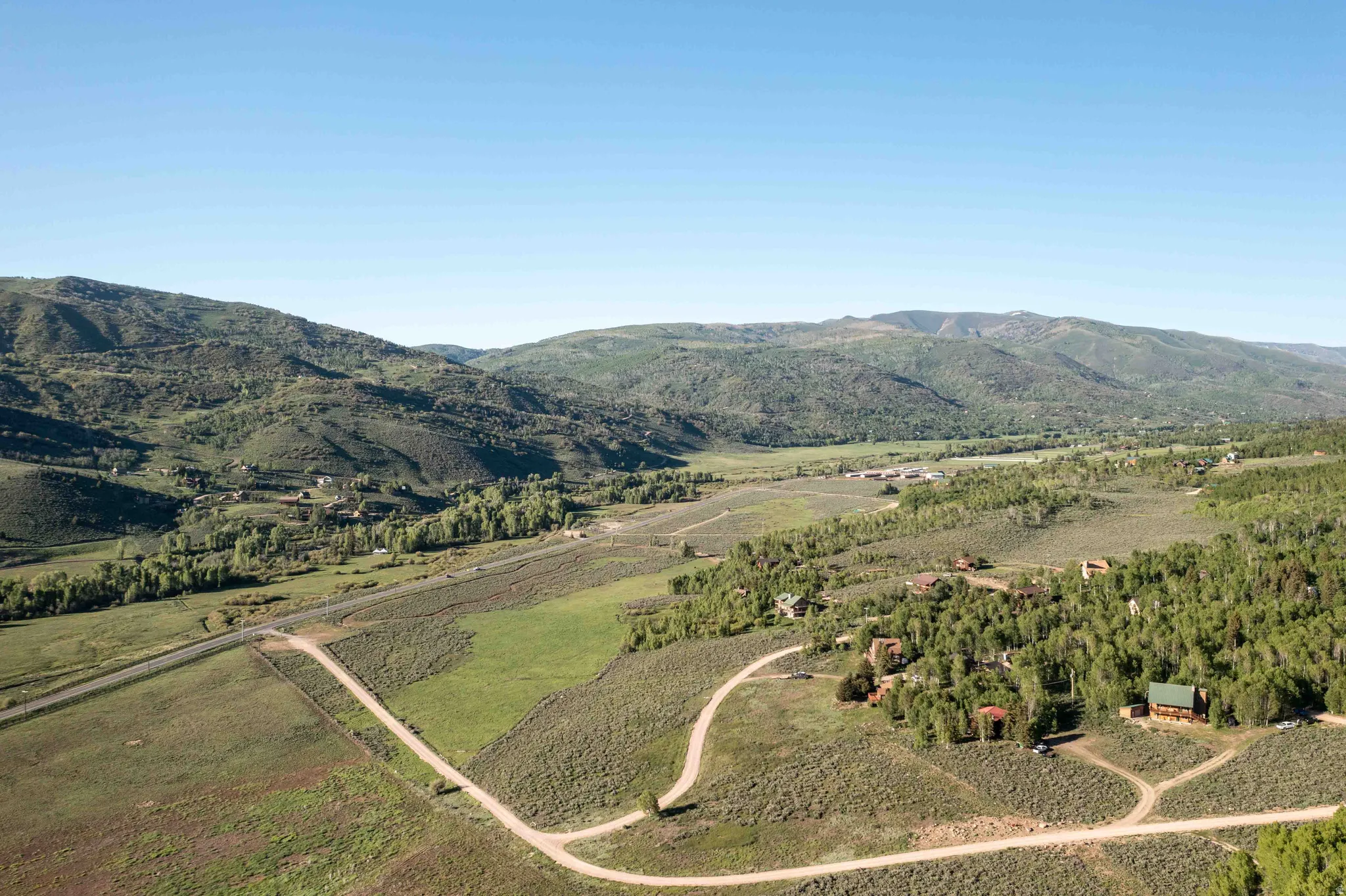 Mountain view featuring rural landscape